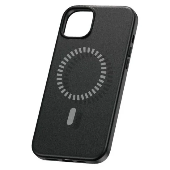 Cover Iphone 15 Pro Magsafe Series Fauxther Baseus - Cluster Black